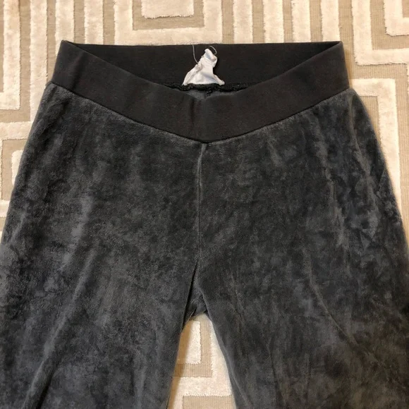 GREY Velour Joggers - Picture 2 of 4